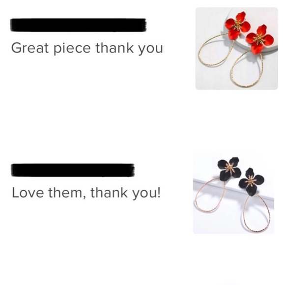 🍋2/$30 New Anthro Mireille Floral Drop Earrings - Picture 3 of 3